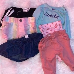 A variety of clothes